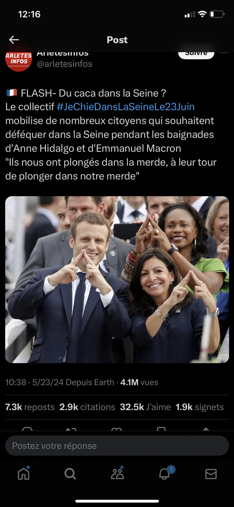 Un collectif sur les réseaux se mobilise pour faire caca dans la Seine le 23 juin ?