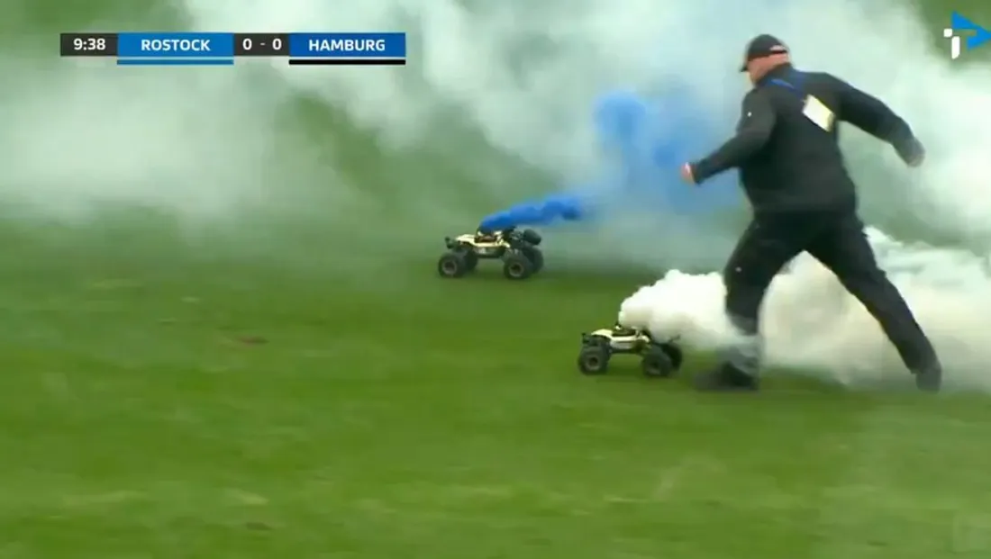 Manifestations : Voitures télécommandées et fumigènes contre la commercialisation du football
