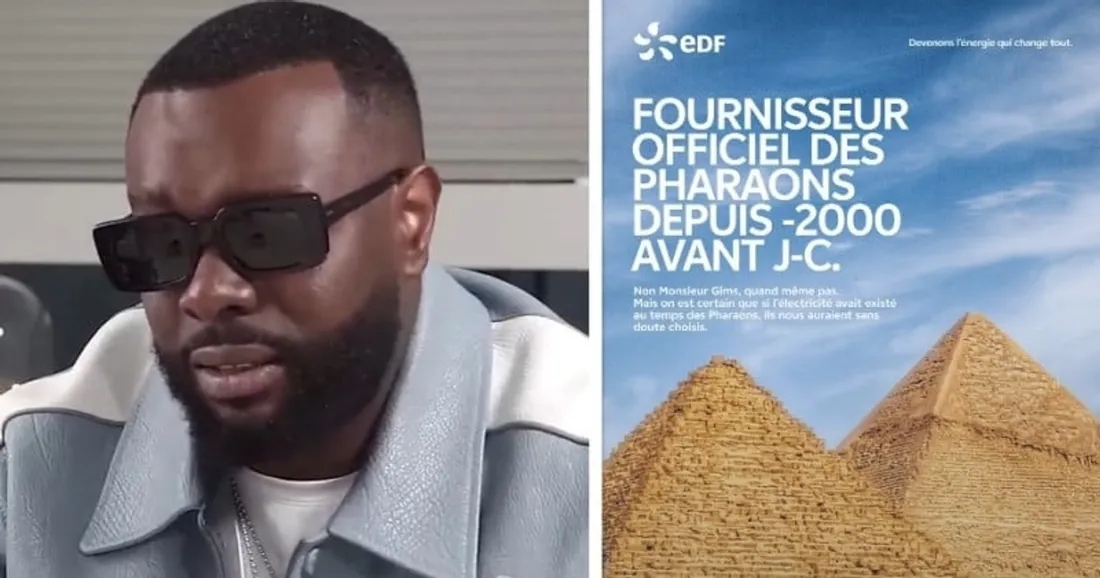 EDF se moque de Gims et de sa théorie sur l'électricité des pyramides