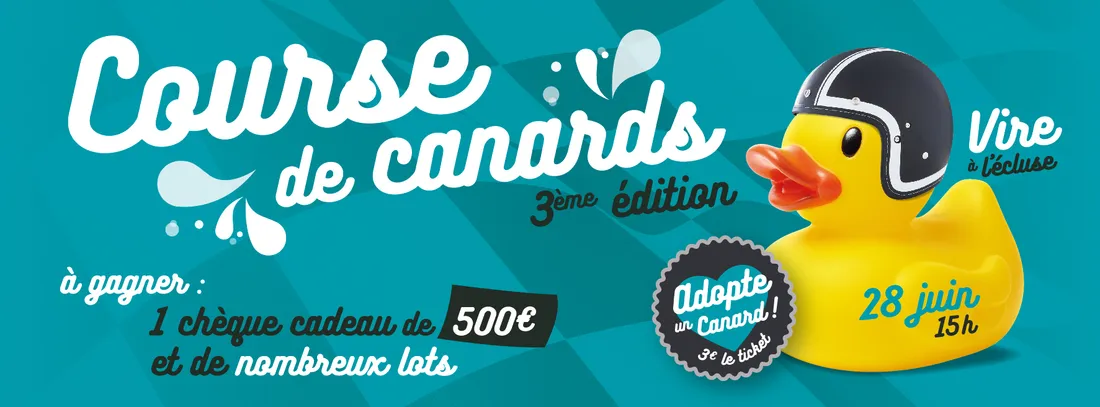 La course de canards est programmée samedi après-midi près de l'Ecluse. 
