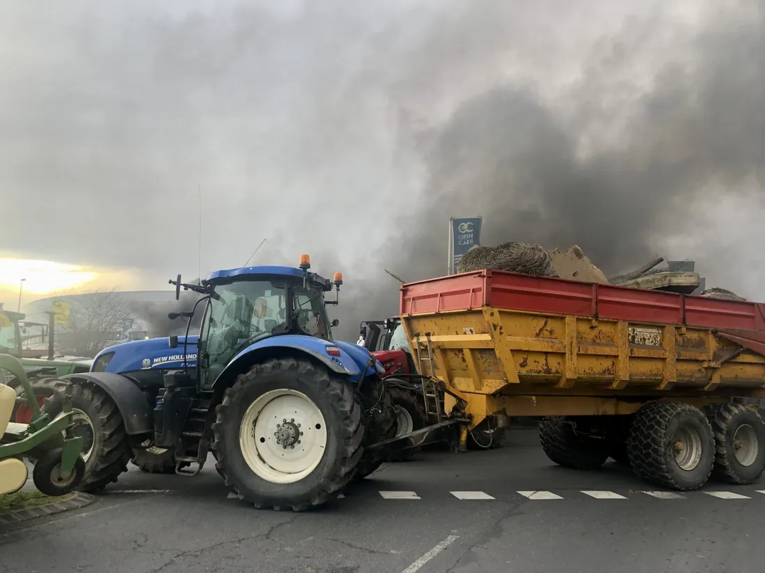 Les agriculteurs du Calvados ont laissé éclater leur colère hier à Caen.