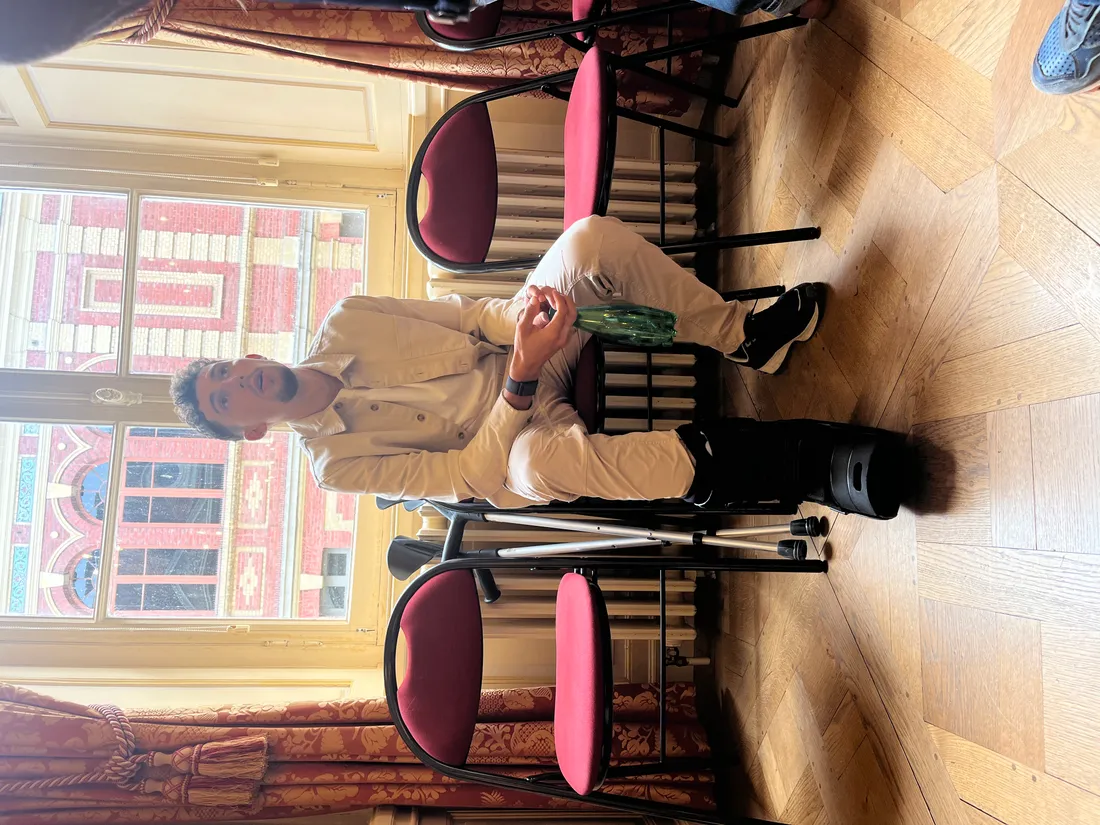 Kévin Vauquelin, blessé,, n'a pas participé au criterium de Lisieux ce mardi 29 juillet 2025.