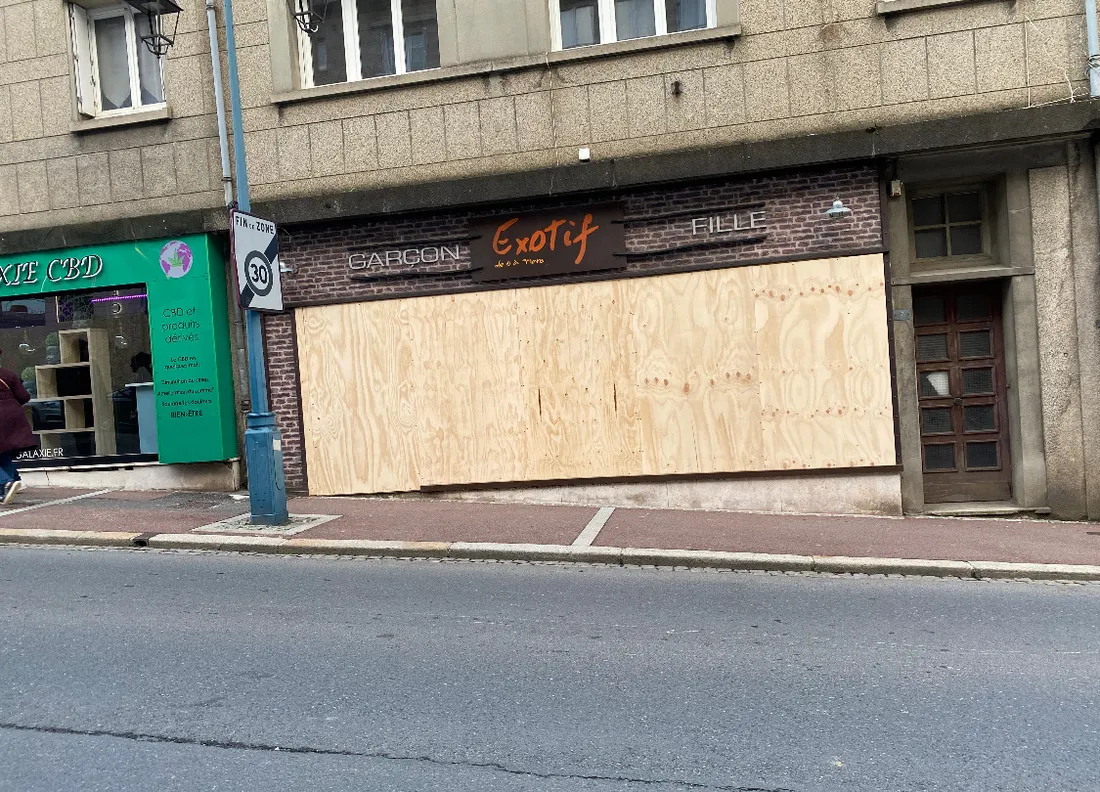 Commerces barricadaient