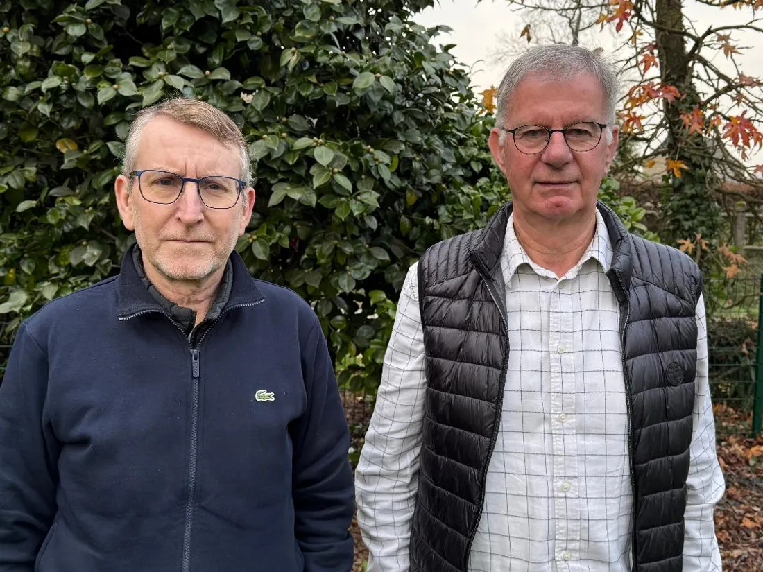 Patrice Lepainteur (à droite) et son premier adjoint Patrick Poupion étaient présents au tribunal. 
