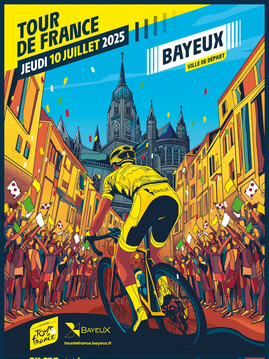 La Ville de Bayeux recherche des bénévoles pour accueillir le Tour de France le 10 juillet 2025.