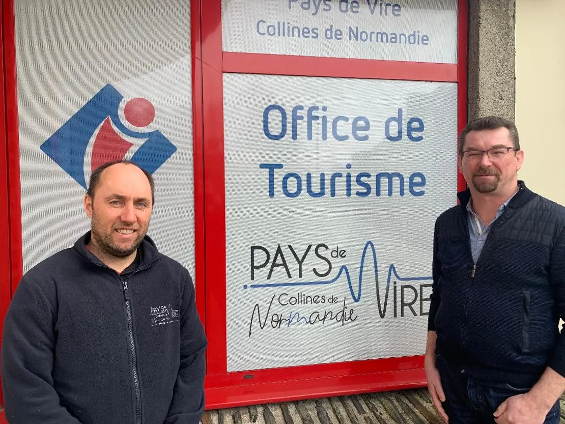 Olivier Faudet et Emmanuel Pacaud se félicitent du lancement des travaux de la Verdoyante.