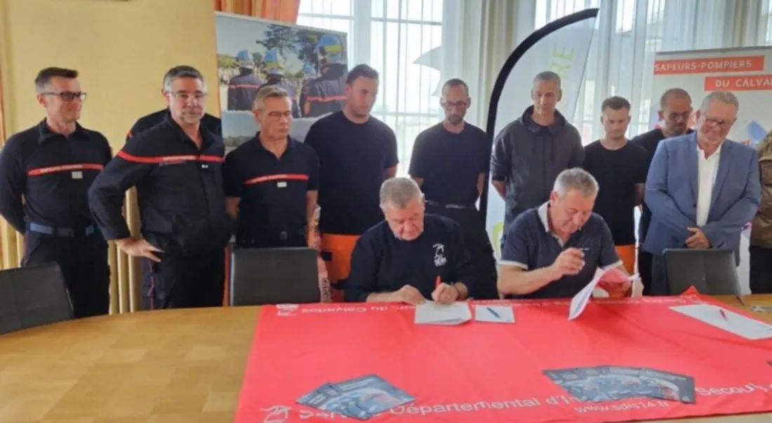 La commune de Valdallière et le SDIS ont signé une convention de partenariat. 