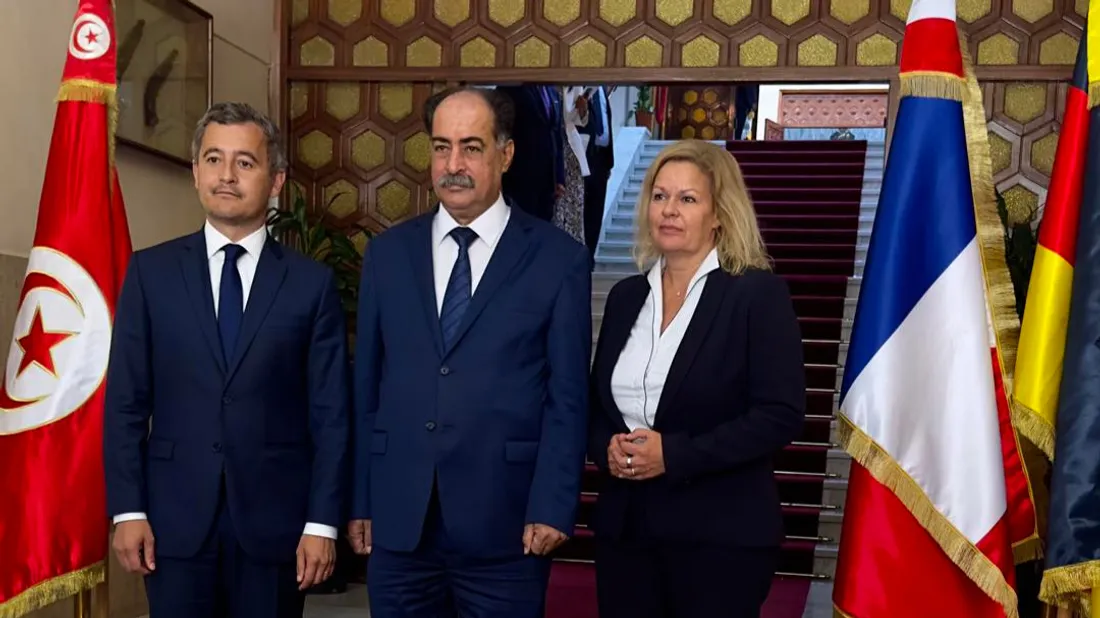 Gérald Darmanin, Nancy Faeser et Kamel Feki