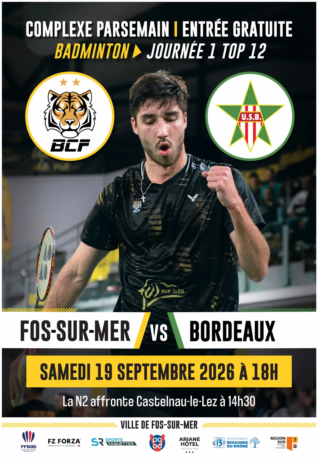 Fos-sur-Mer : une grande journée de badminton avec les frères Popov au complexe Parsemain