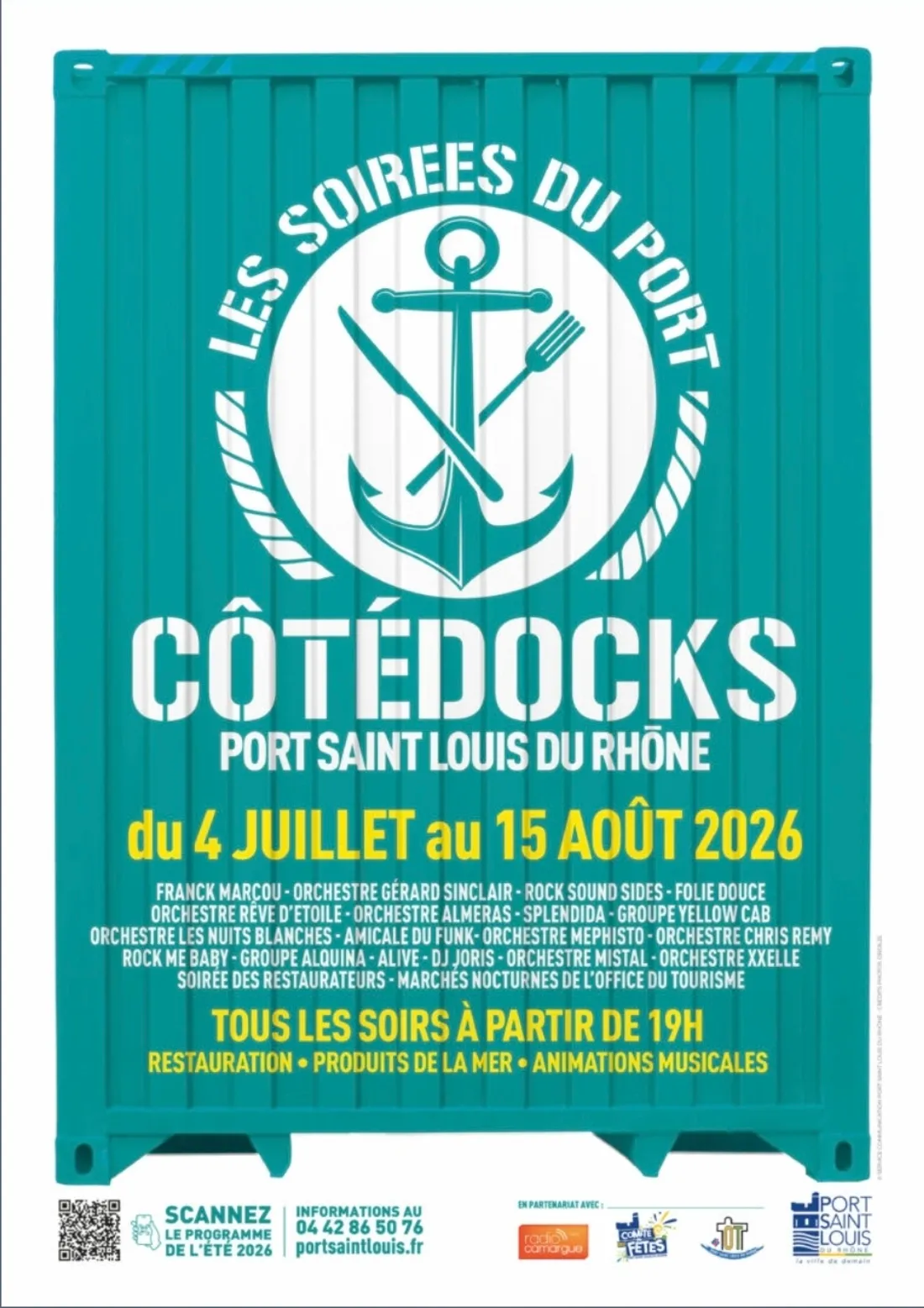 Les Soirées du Port Côté Docks illuminent les nuits estivales de Port-Saint-Louis-du-Rhône