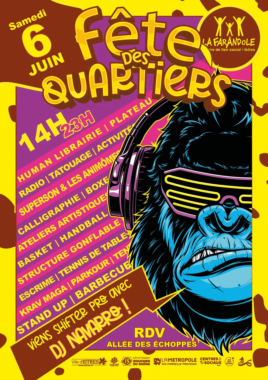 Fête des Quartiers à Istres : une journée festive et familiale aux Échoppes le 6 juin 2026