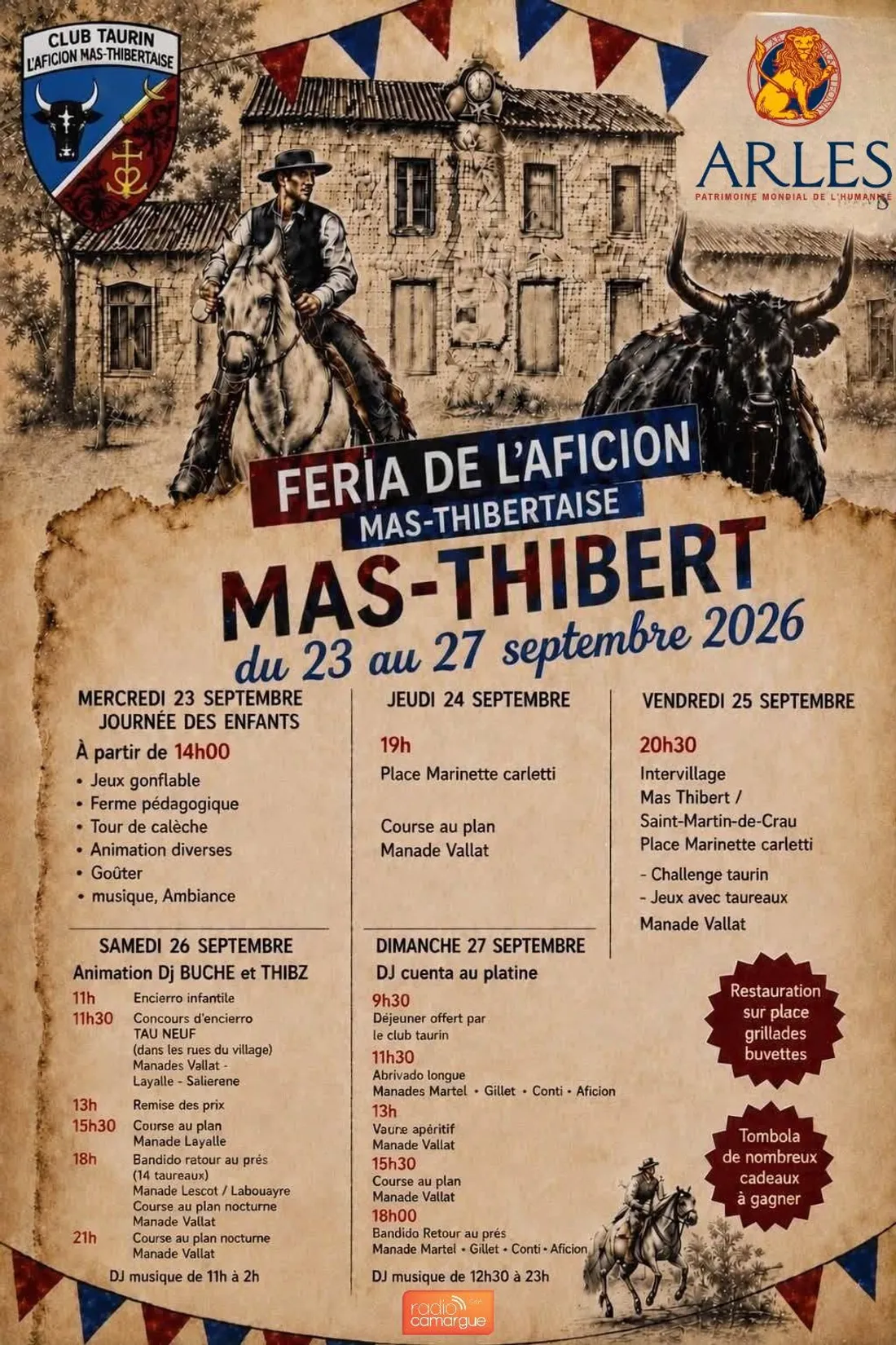 Feria de l’Aficion : cinq jours de fête taurine et de traditions camarguaises à Mas-Thibert