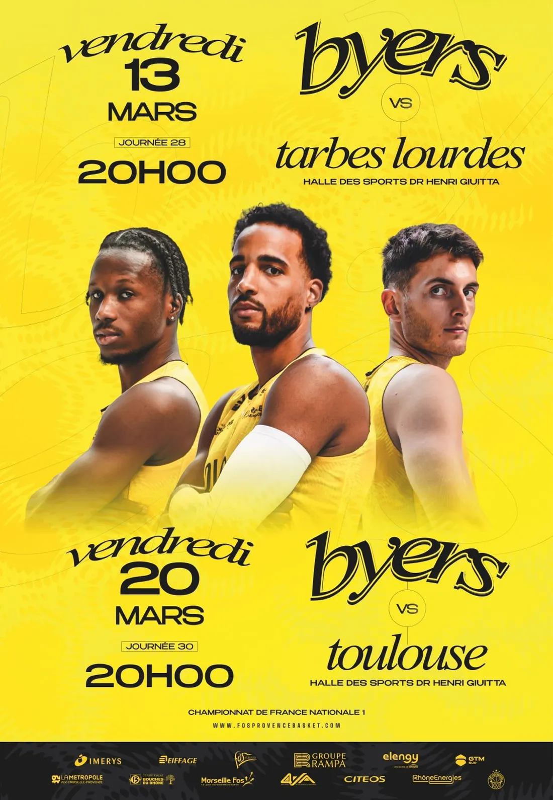 Fos Provence Basket affronte Toulouse : rendez-vous le 20 mars à la Halle Henri Giuitta