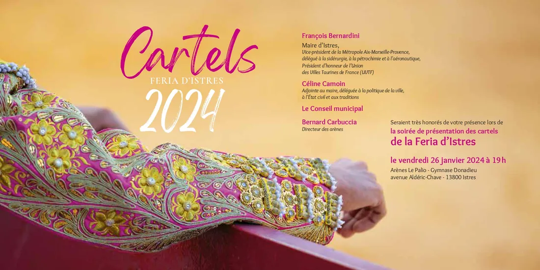 [ CULTURE - ISTRES ] L'annonce des cartels de la féria d'Istres le vendredi 26 janvier 