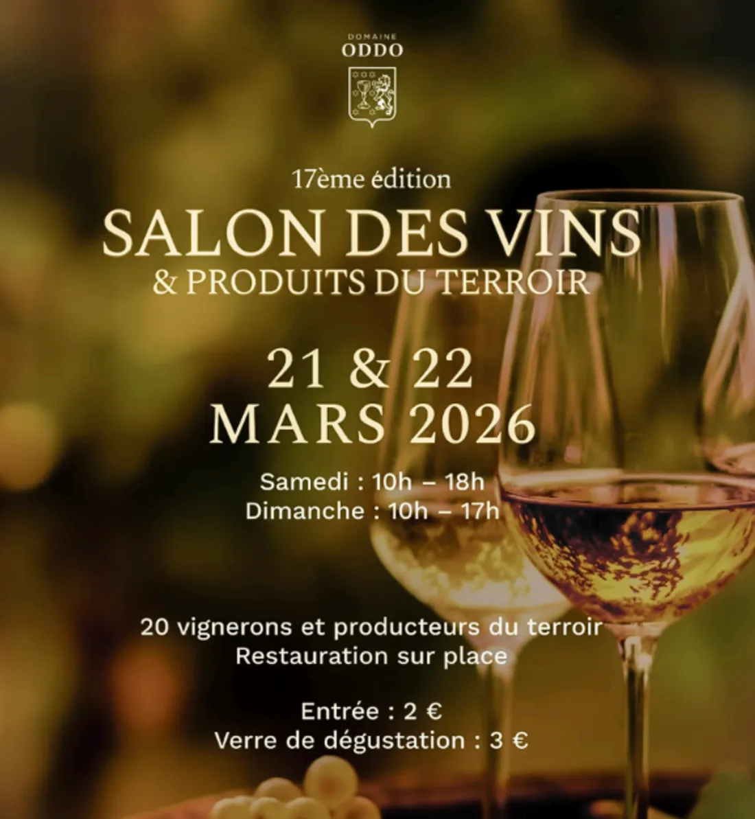 Le Salon des Vins du Domaine Oddo Vallon des Glauges célèbre sa 17ᵉ édition