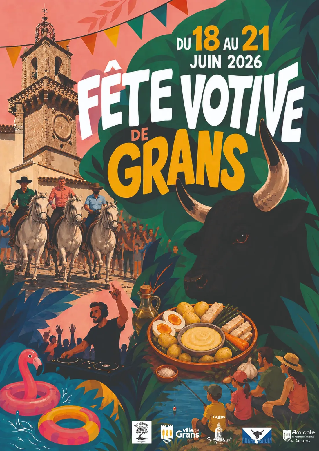 Fête Votive de Grans 2026 : quatre jours de traditions, de fête et de convivialité