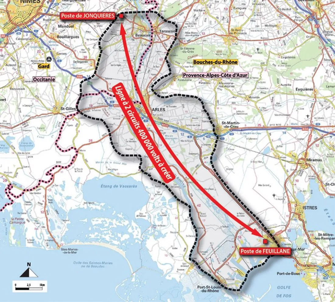 Ligne à très haute tension : la mobilisation se poursuit entre le Gard et les Bouches-du-Rhône