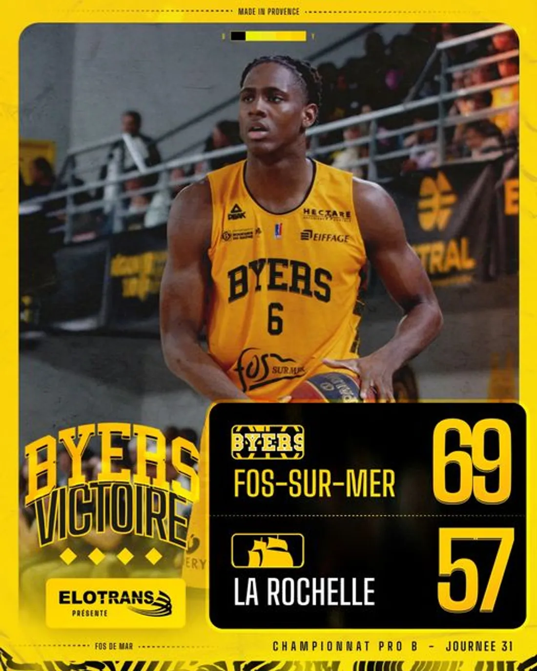 [ SPORT - BASKETBALL ] Le Fos Provence Basket arrache la victoire à la Rochelle