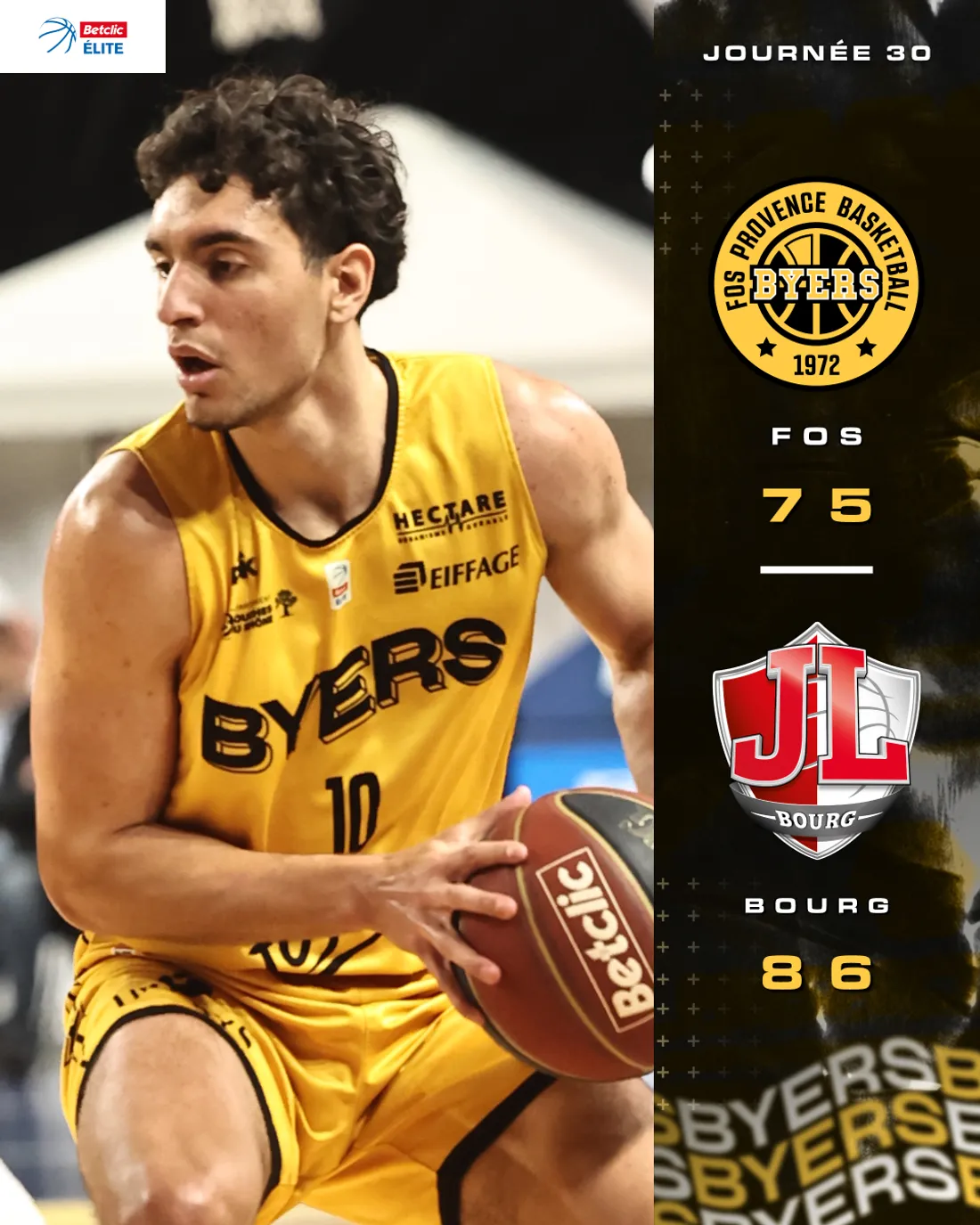 [ SPORT ] Basketball/BetclicElite: Les Byers voit son maintient compromis