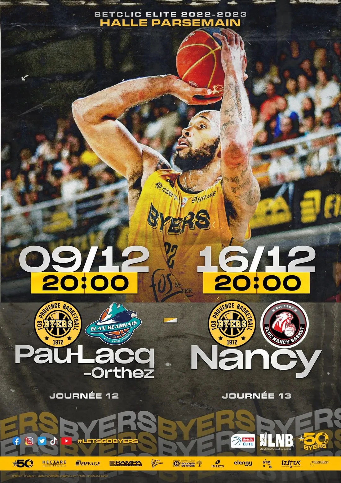 [ SPORT ] Basketball/BetclicElite: Le Fos Provence Basket reçoit son précédent, Pau.