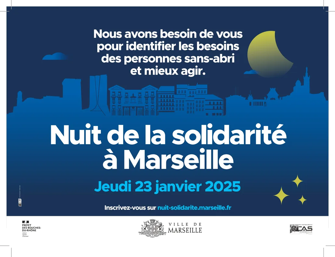 Marseille : La Nuit de la Solidarité pour recenser les sans-abris le 23 janvier