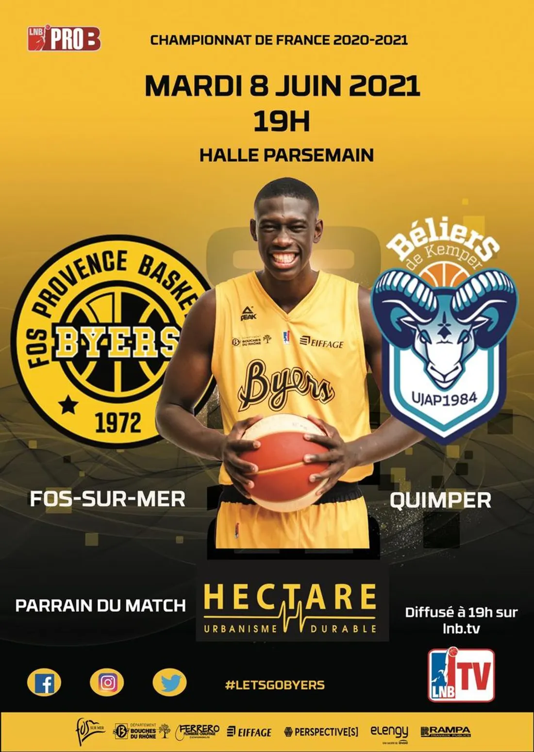 [ SPORT ] Basketball/PROB: Les Byers à 2 doigts de l'accession face à Quimper ce soir
