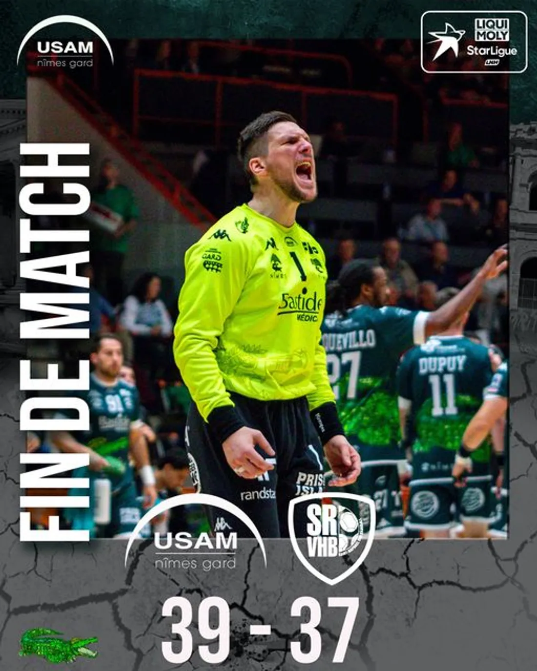 [ SPORT - HANDBALL ] Victoire largement méritée pour l'USAM Nîmes Gard