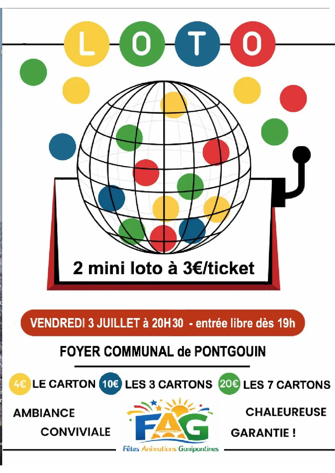 PONTGOUIN - Loto de Fêtes Animations Gonipontines