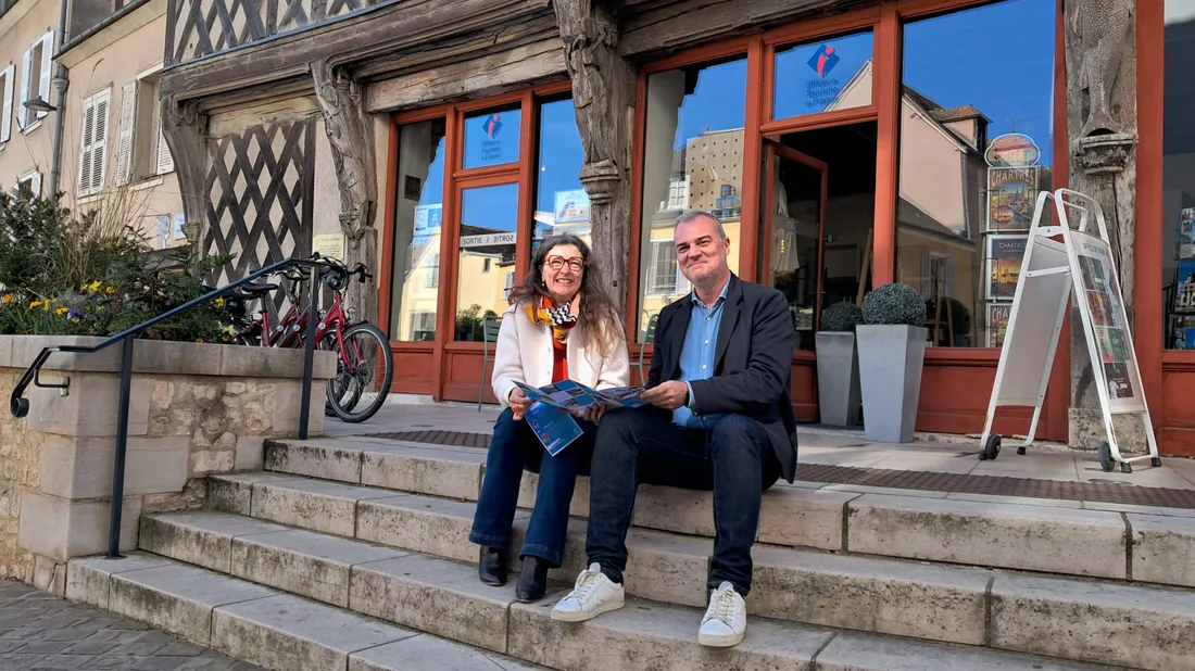  Isabelle Mesnard, présidente de C'Chartres Tourisme et Philippe Rossat, directeur généra
