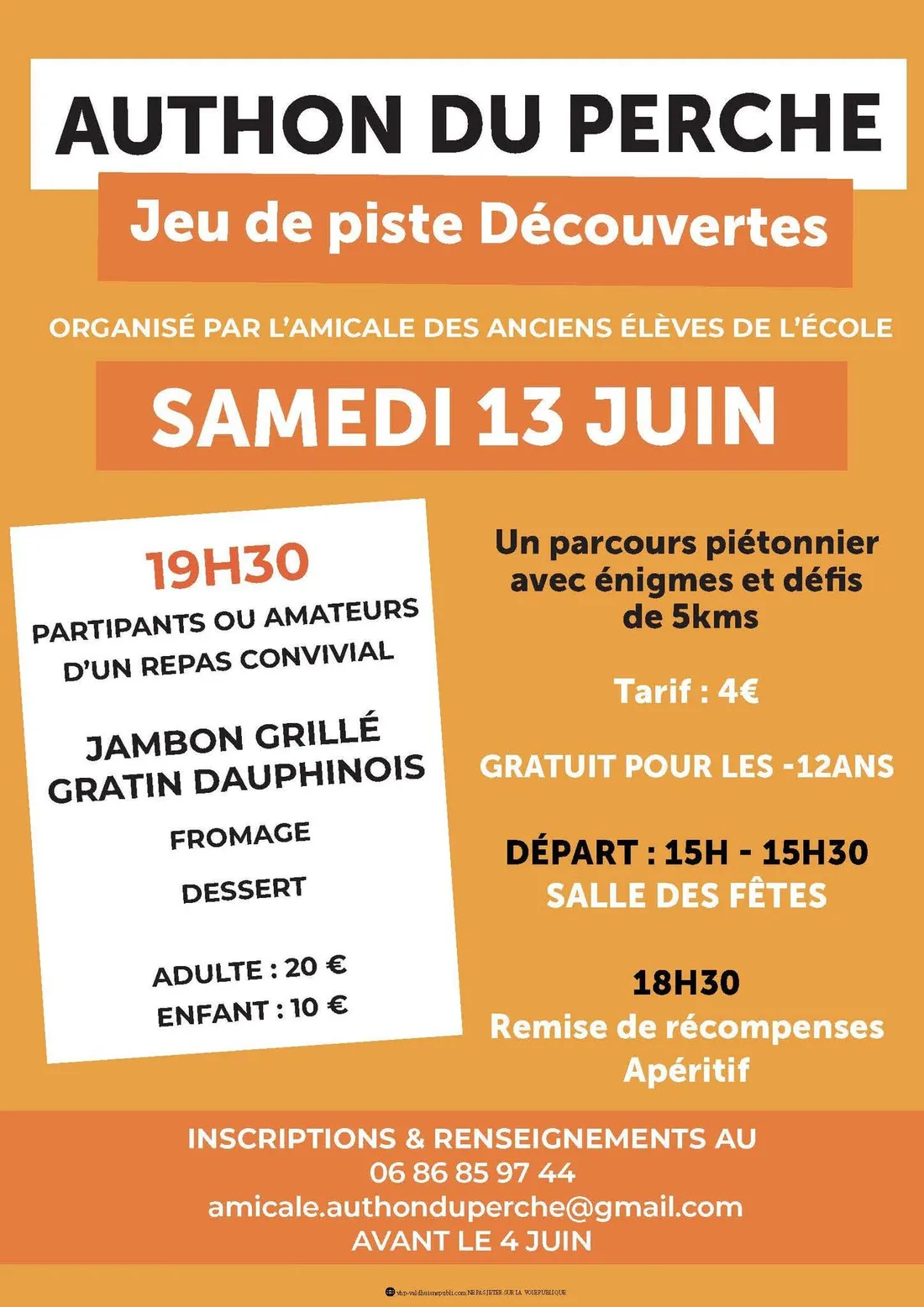 AUTHON-DU-PERCHE - Jeu de piste découverte et repas convivial