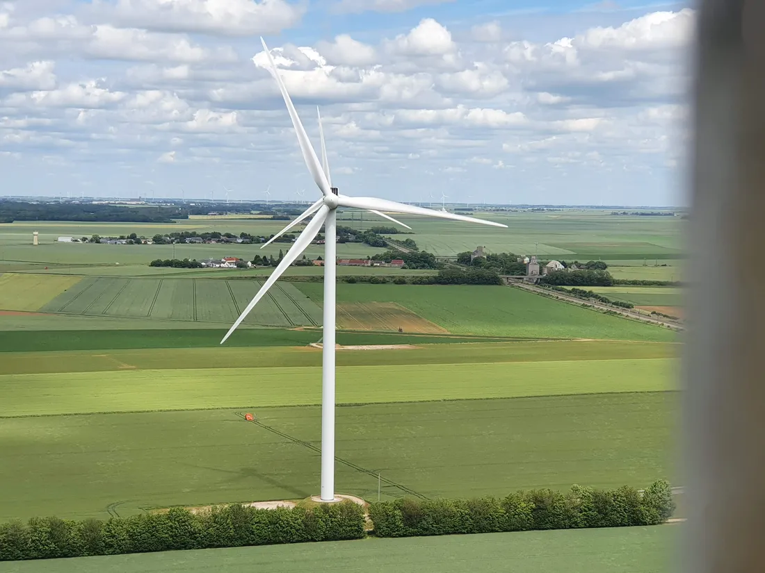 éolienne vue depuis une éolienne