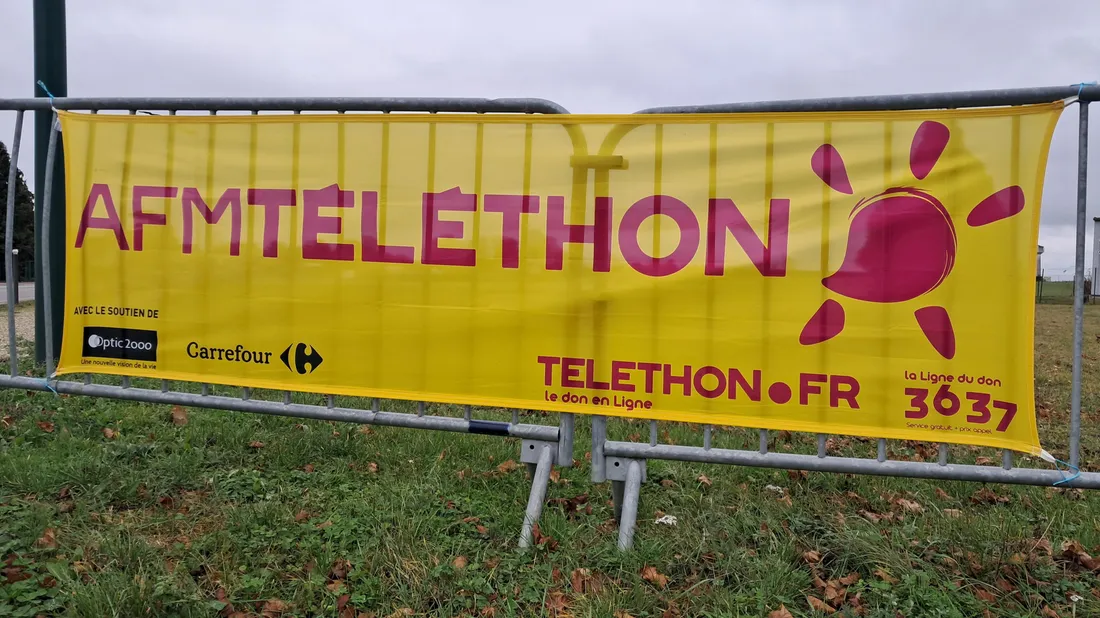 Téléthon, banderole