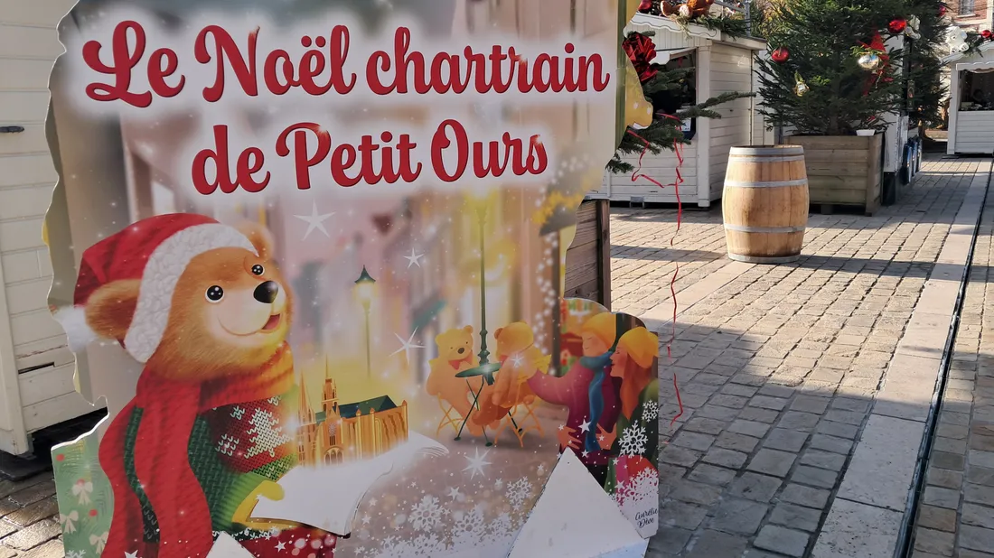 Marché de Noël, place des Halles à Chartres