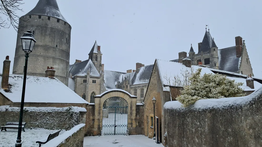Château, Châteaudun, neige, 2026