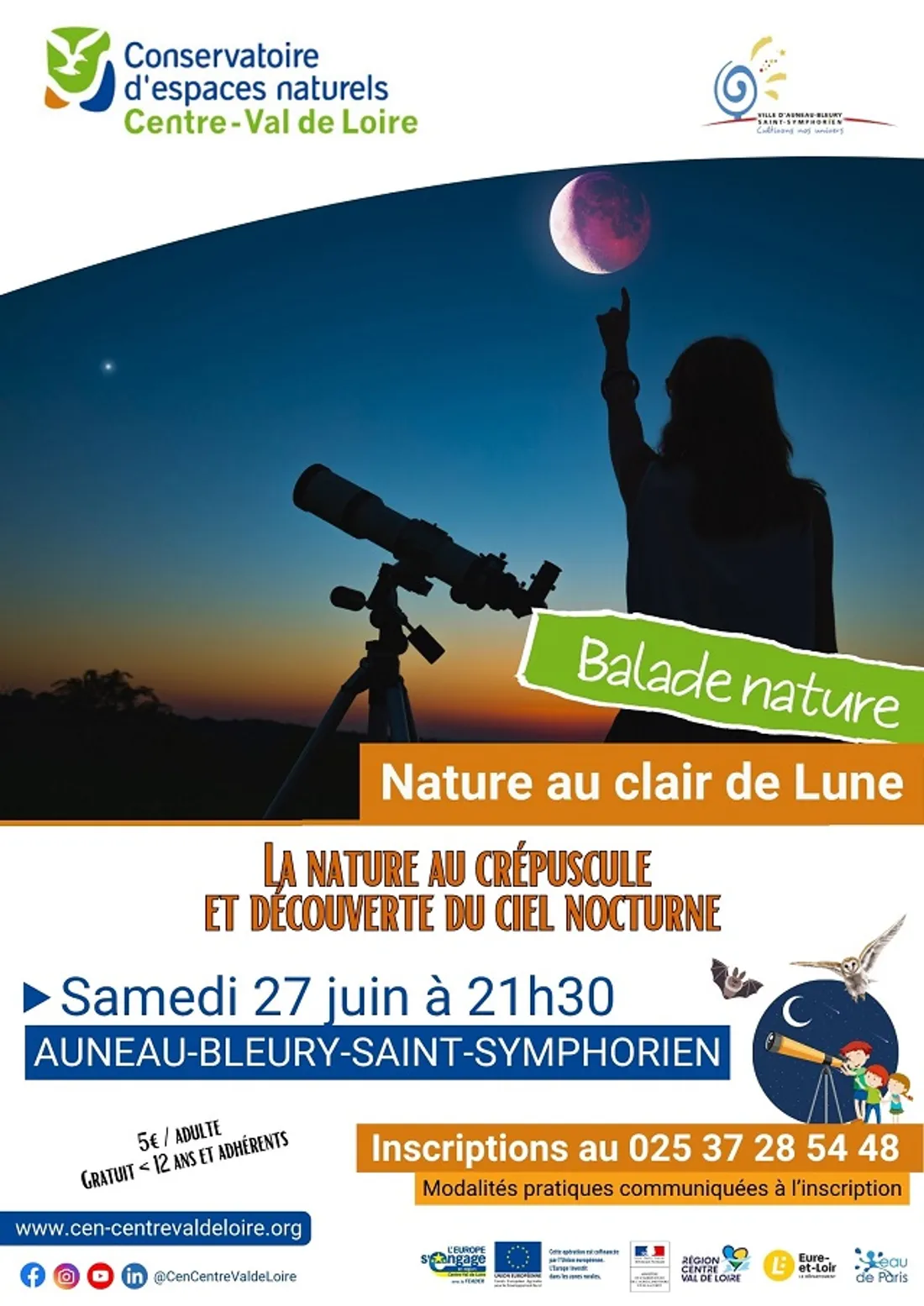 AUNEAU - Nature au clair de lune