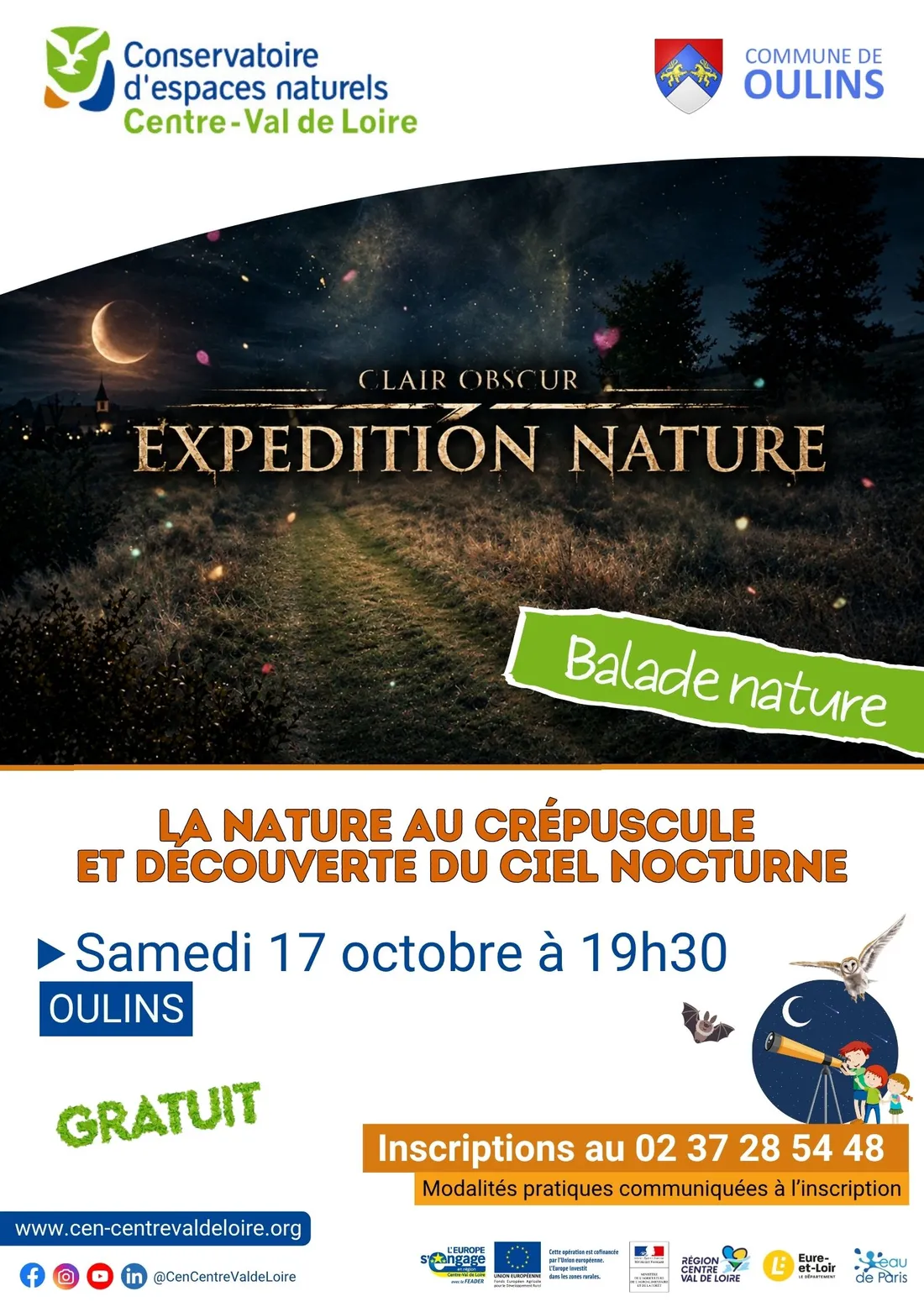 OULINS - Nature : Clair obscur, expédition nature