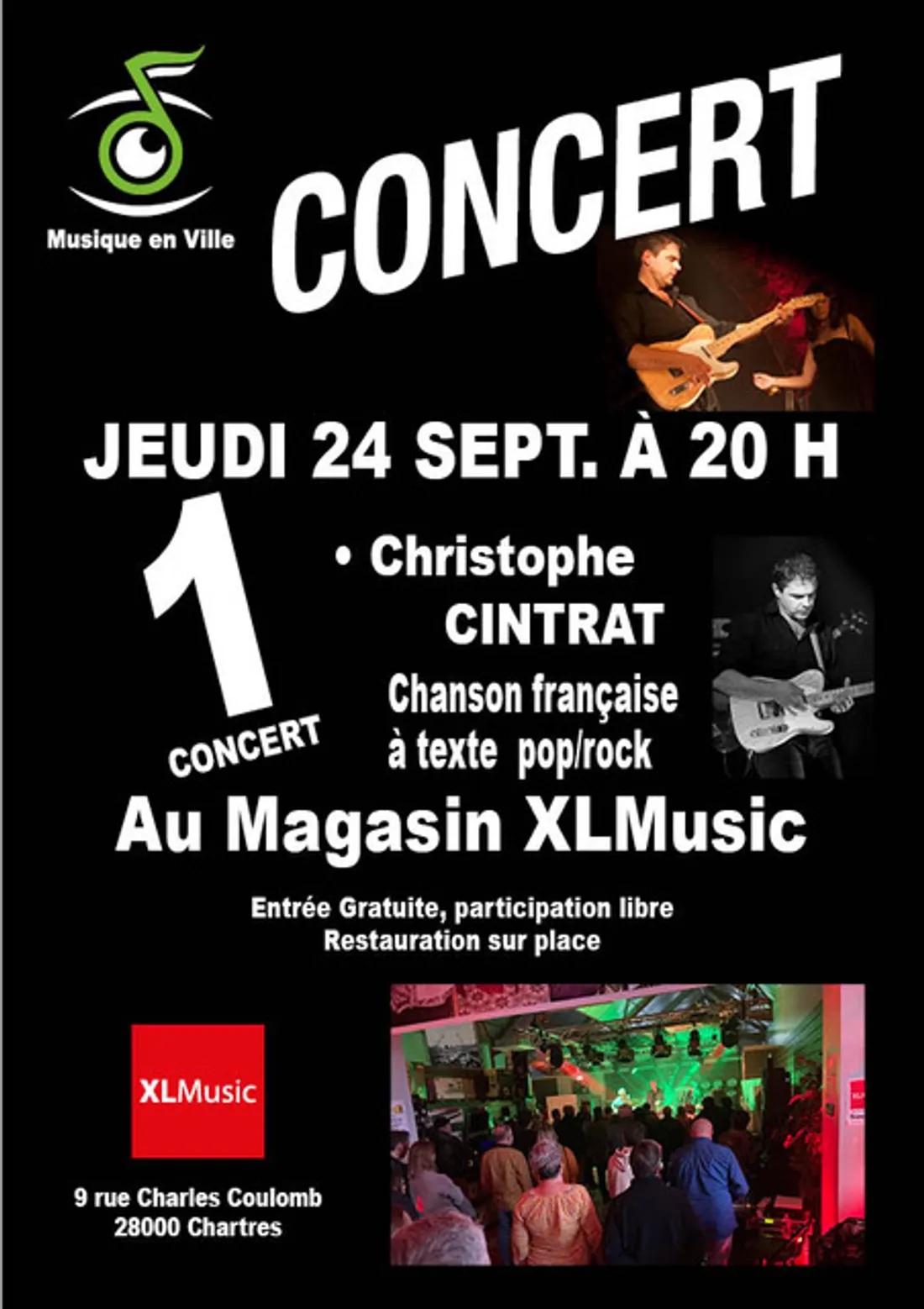 CHARTRES - Concert : Christophe Cintrat