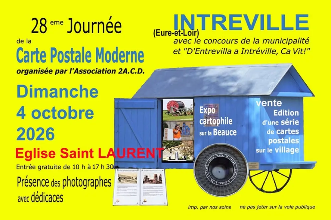 INTRÉVILLE - Journée de la carte postale moderne
