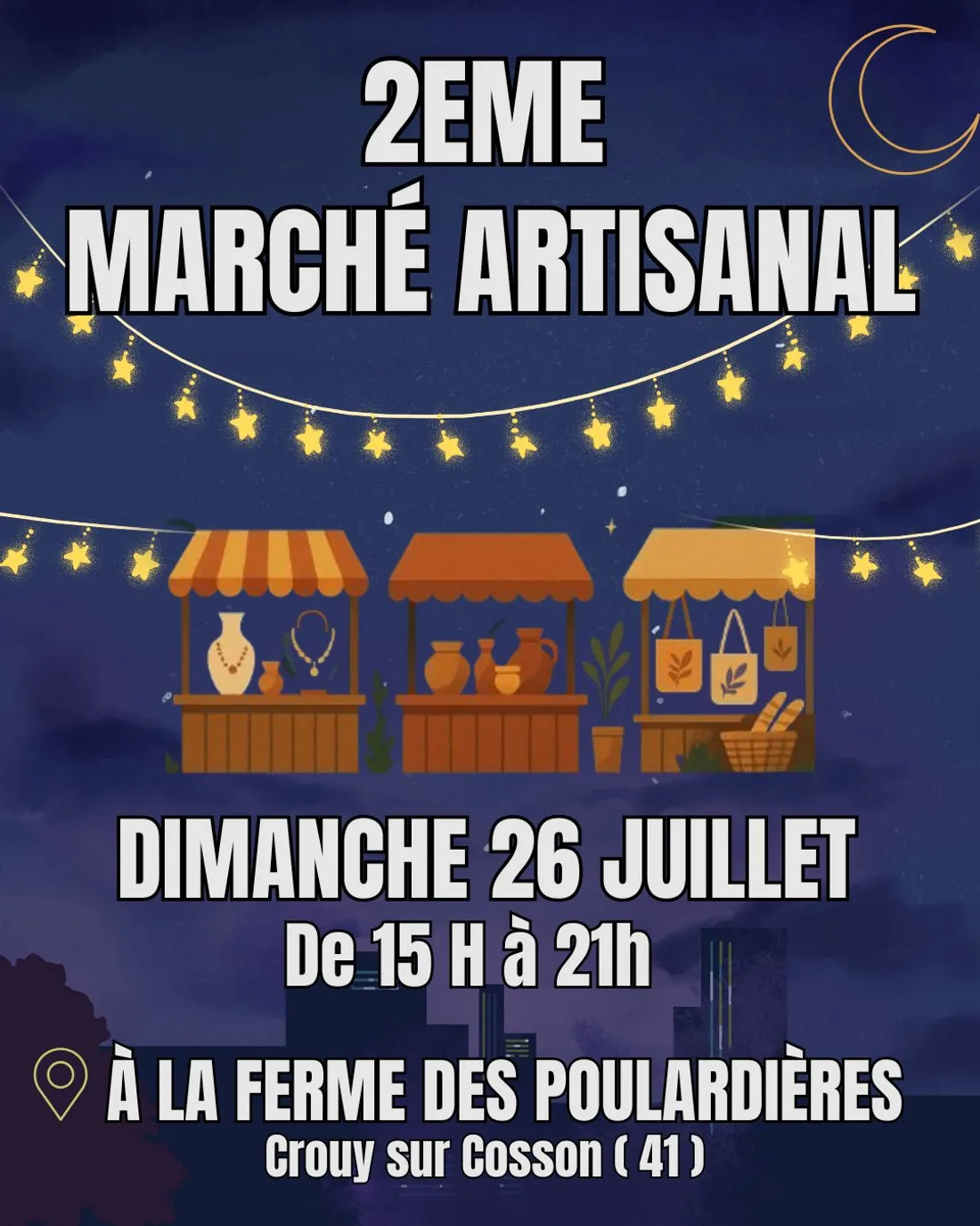 CROUY-SUR-COSSON (41) - Marché artisanal et concert