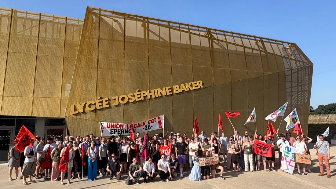 manifestation profs lycée baker hanches