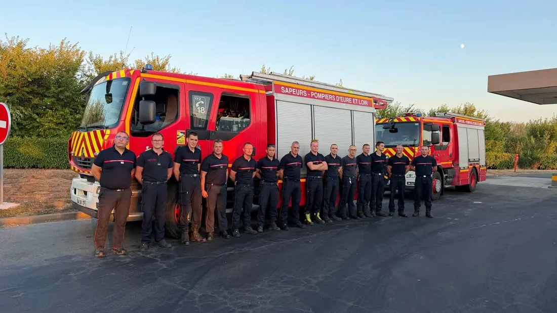 Des  sapeurs-pompiers d’Eure-et-Loir en renfort en Gironde 