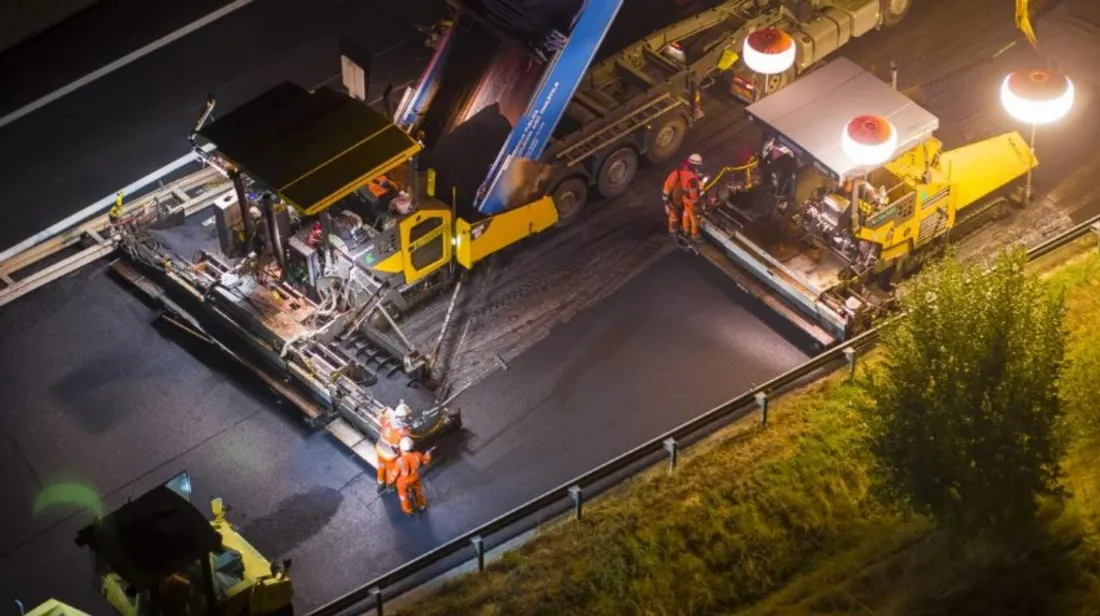 vinci autoroutes travaux nuit © Vinc Autoroutes