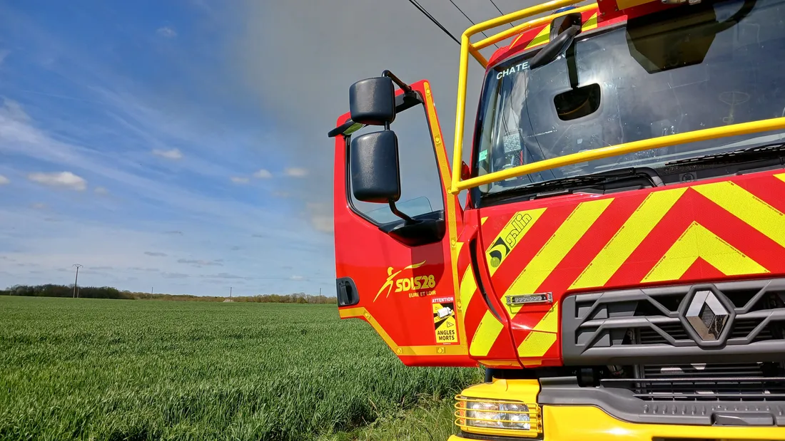 feu - champ - pompiers - SDIS 28