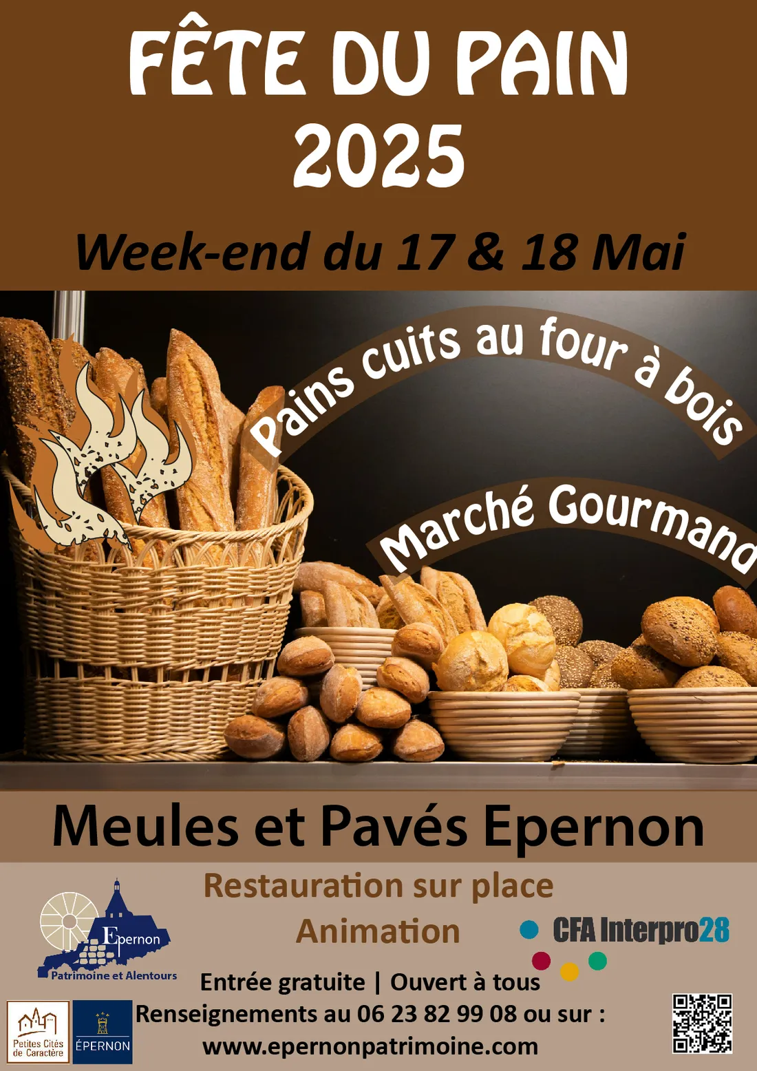 affiche fête du pain 2025 Epernon