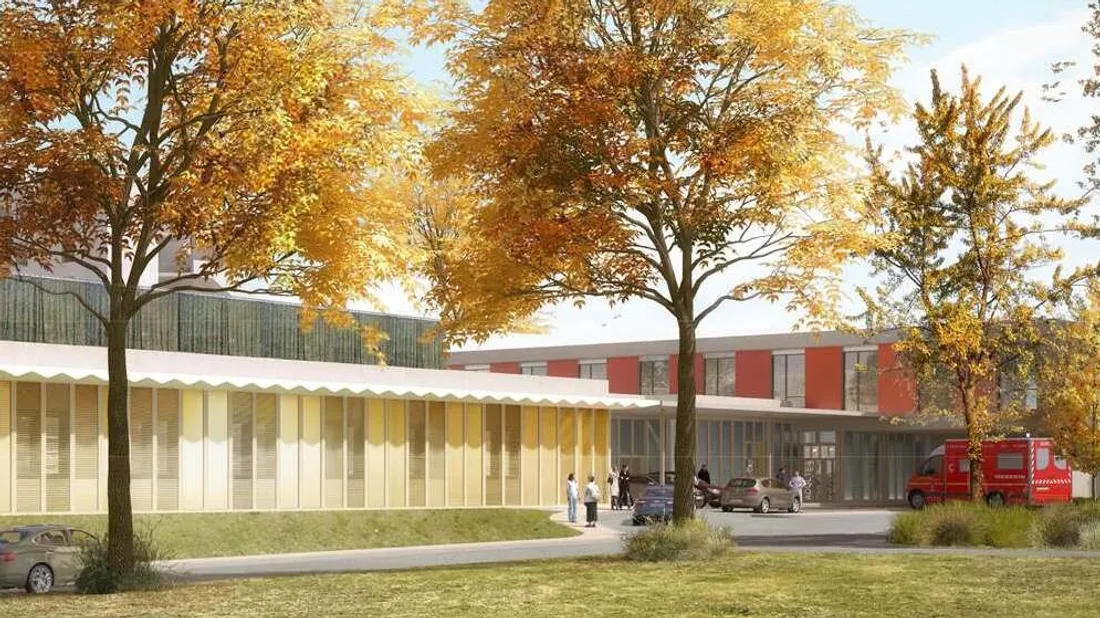 perspective hôpital chartres réanimation urgences chantier