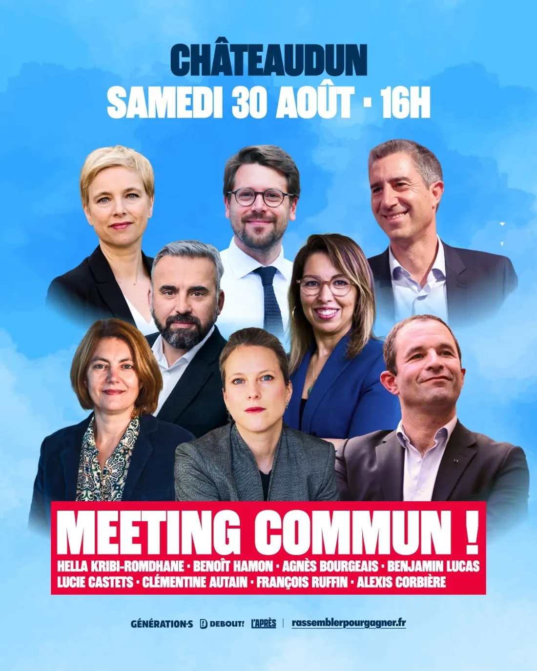 Rassemblement pour gagner / meeting politique