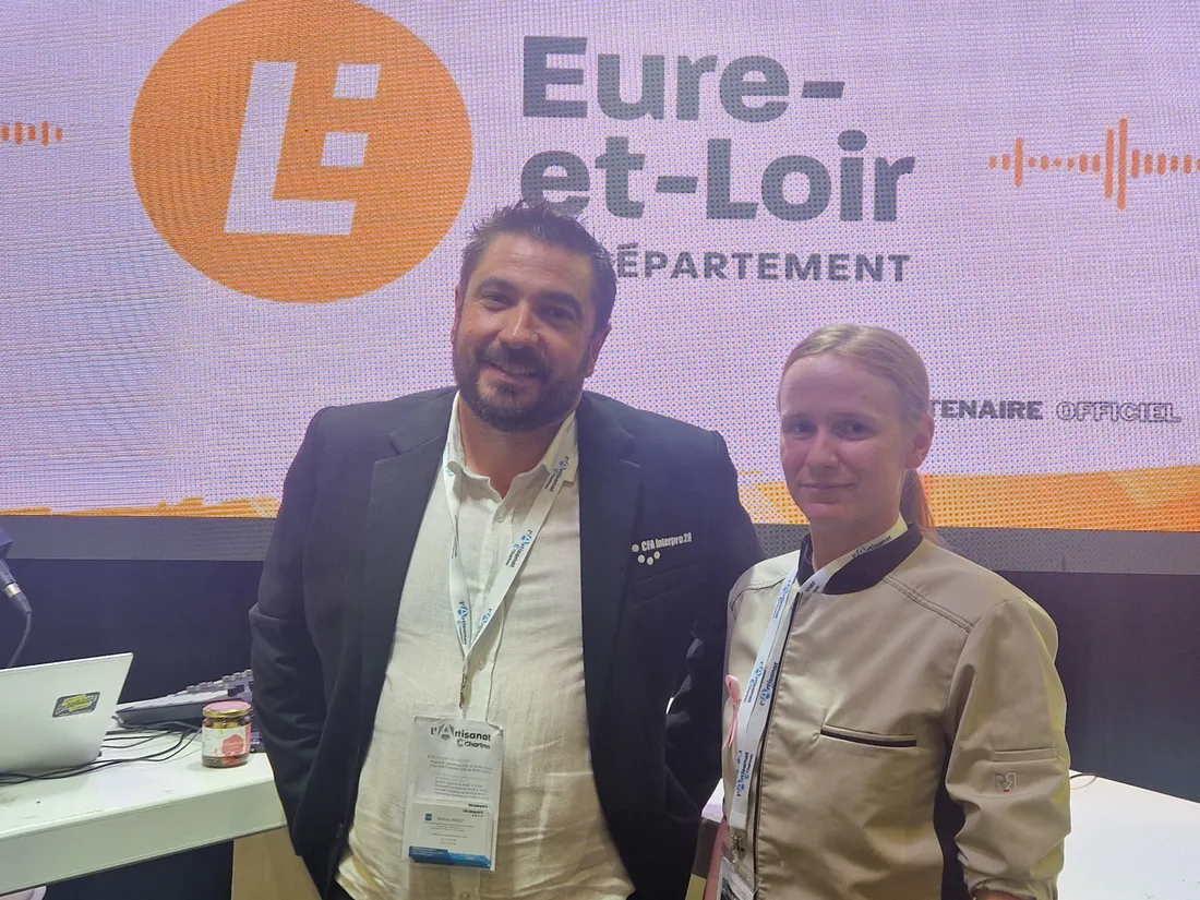 Cyril Herlin, CFA Interpro de Chartres et Jessica Lefebvre, apprentie