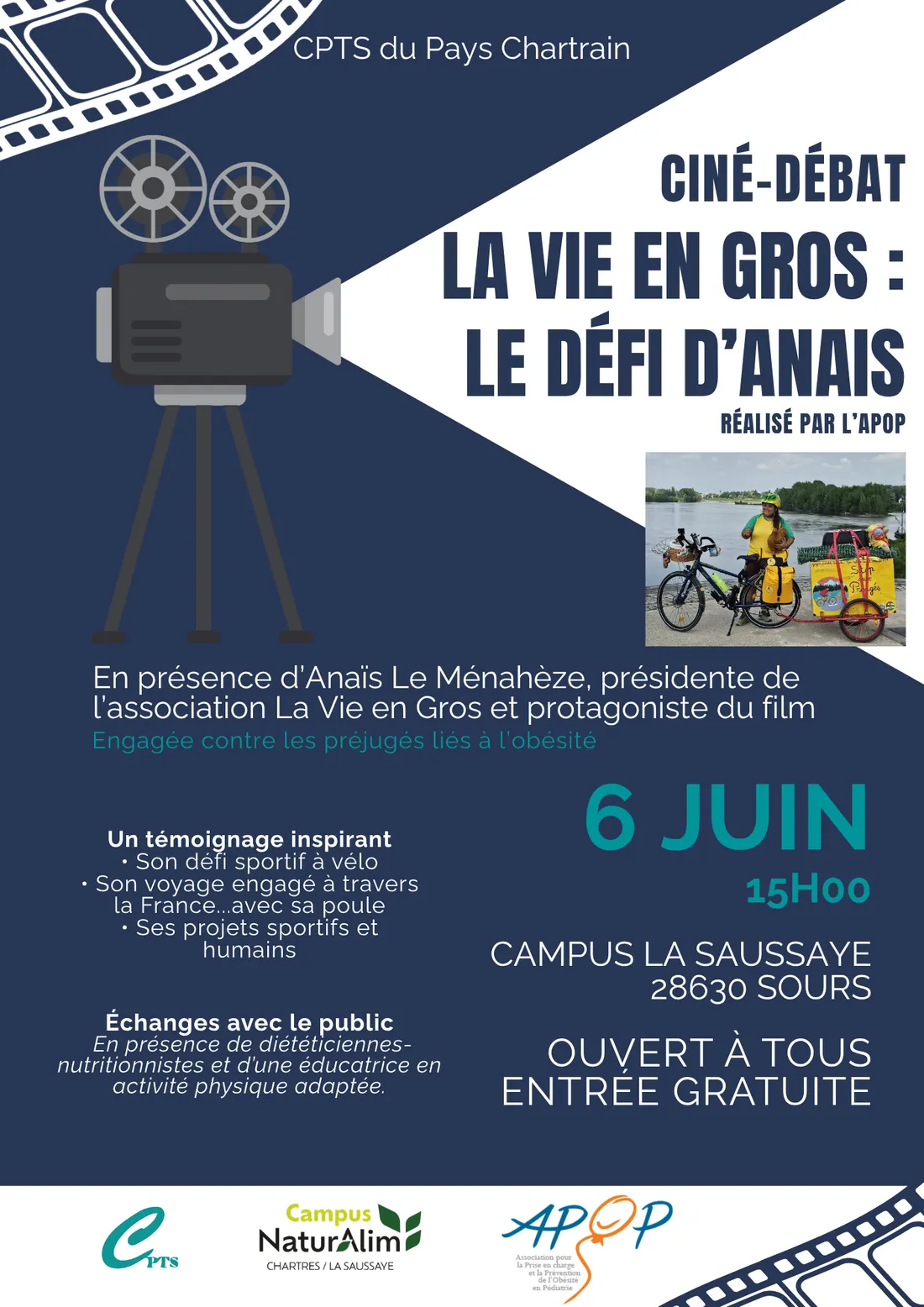 SOURS - Ciné débat : la vie en gros, le défi d'Anaïs
