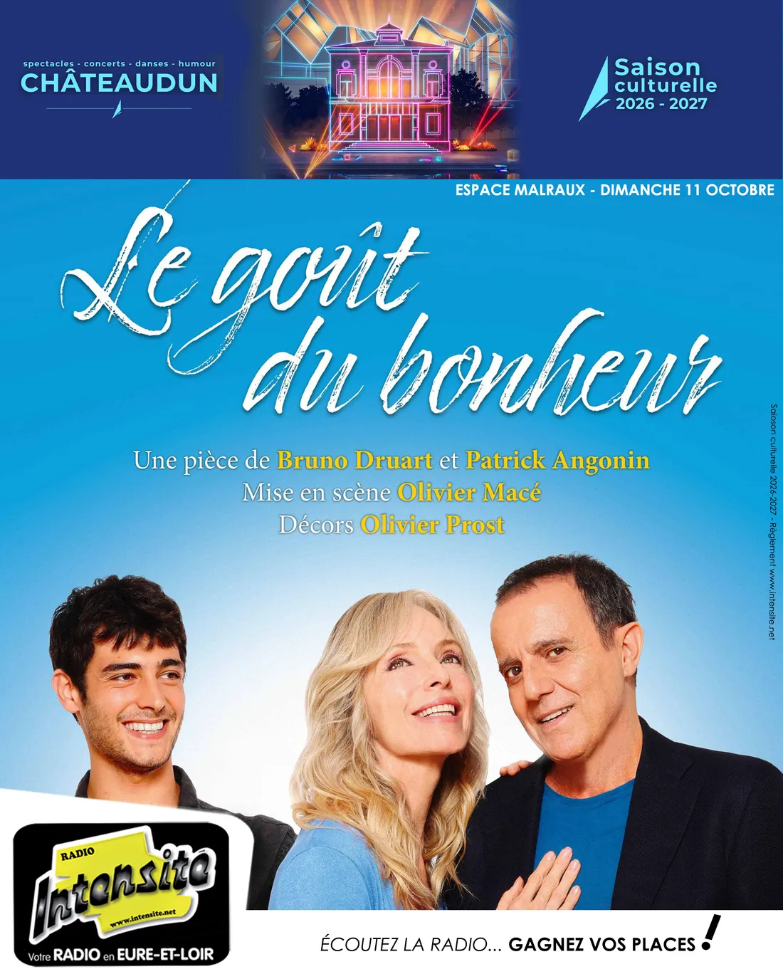 La pièce "Le Goût du Bonheur" débarque à Châteaudun !