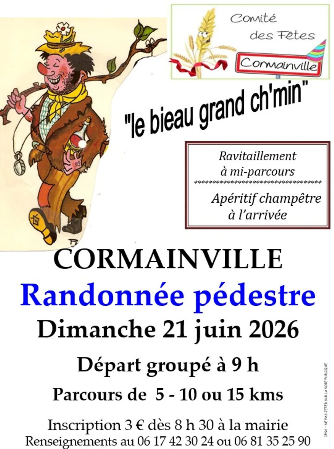 CORMAINVILLE - Randonnée pédestre du comité des fêtes